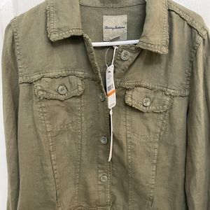 Tommy Bahama NWT 100% Linen Size S Two Palms Raw Edge Jacket
